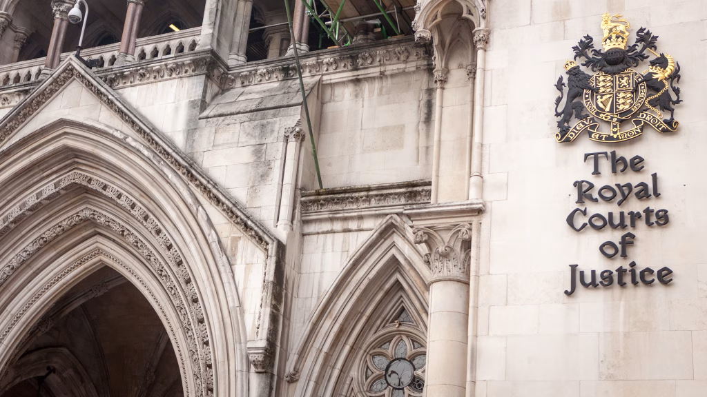 LONDON, UK - MAY 9, 2006: Better known simply as The Law Courts, The Royal Courts of Justice houses the High Court and Court of Appeal of England and Wales. Many high profile case have been carried out here.